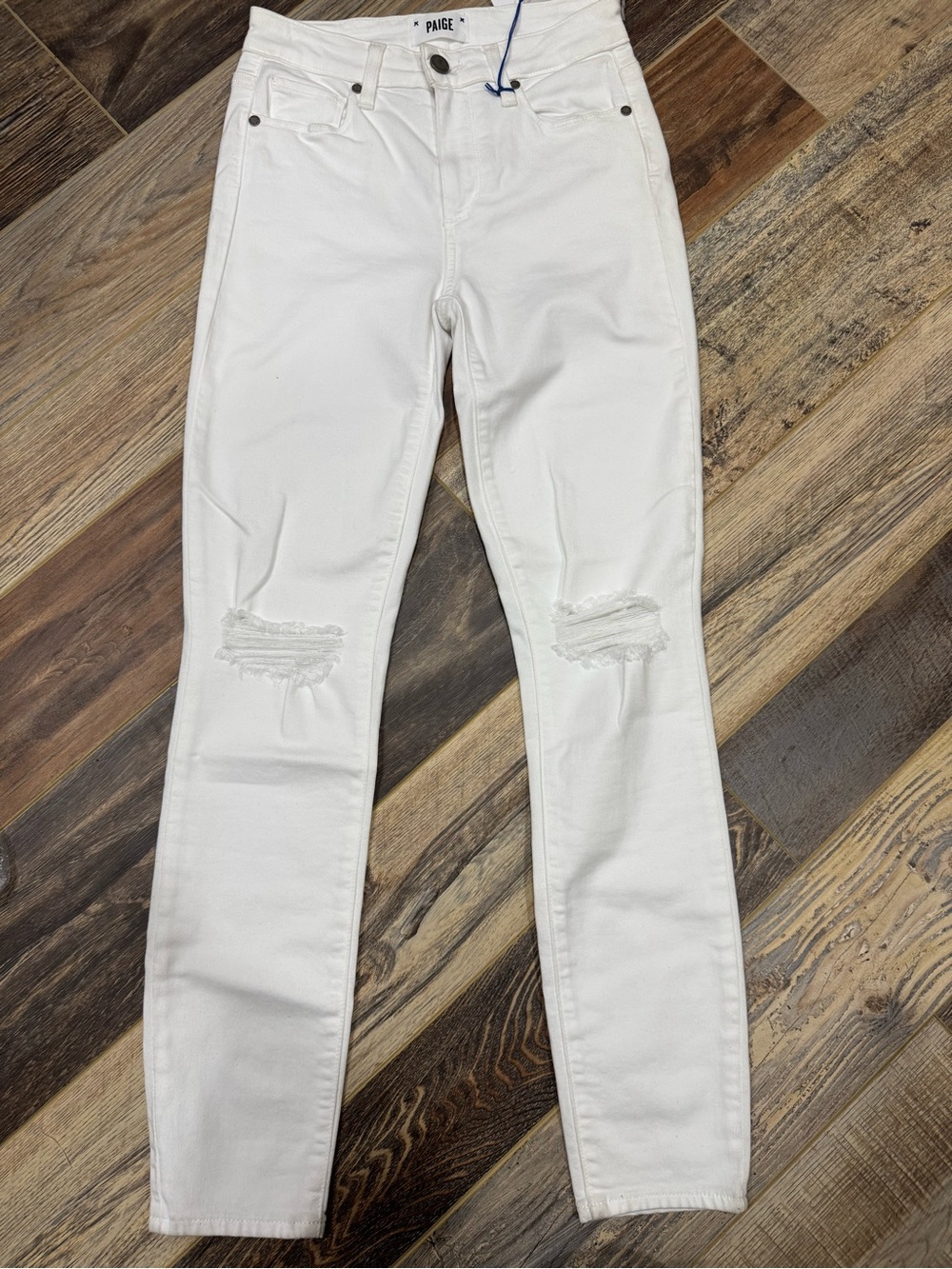 PAIGE White High-Rise Jeans
